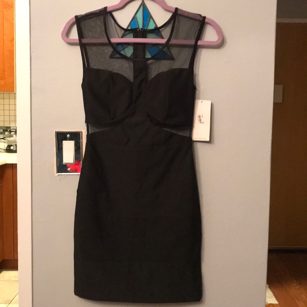 Ruby rox bondage dress with see-through panel